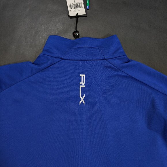$148 RLX Ralph Lauren Luxury Performance Jersey 1/4 Zip Pullover Blue Size S - Picture 3 of 8